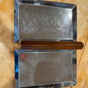 Vintage Manning Bowman Co Meriden folding serving tray